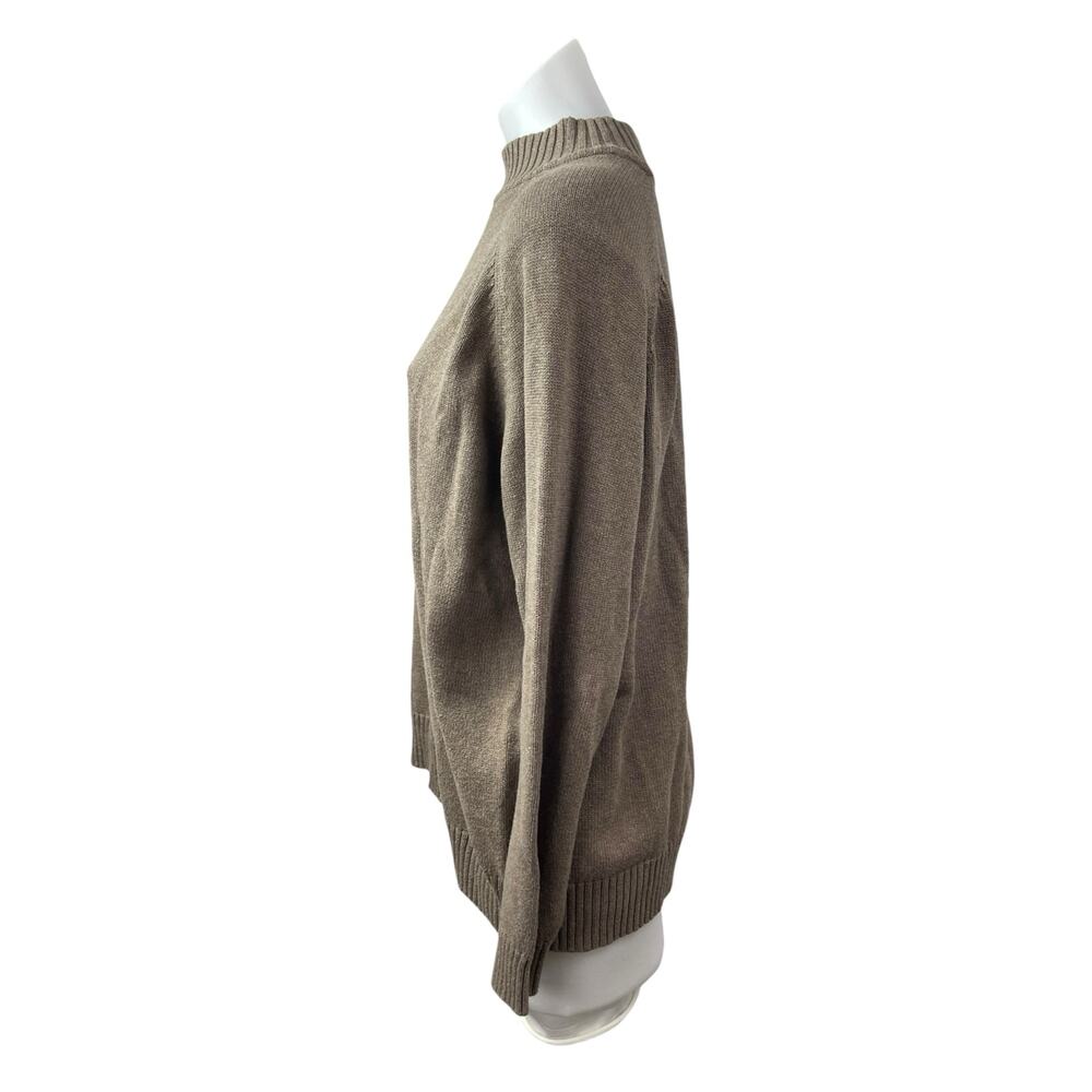 Jeanne Pierre Women's Tan Mock Neck Long Sleeve Sweatshirt Sweater Top Size 1X - Picture 3 of 5